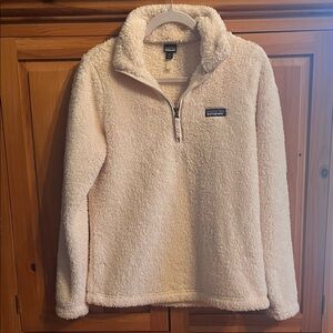 Patagonia Light Pink Fleece Half-Zip Jacket